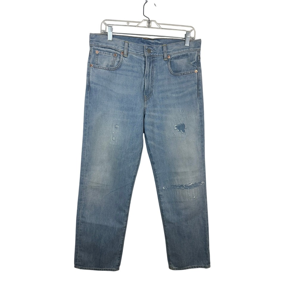 Denimist Lindsay Slim Boyfriend Jeans Women 28 Light Blue Good Distressed 3023